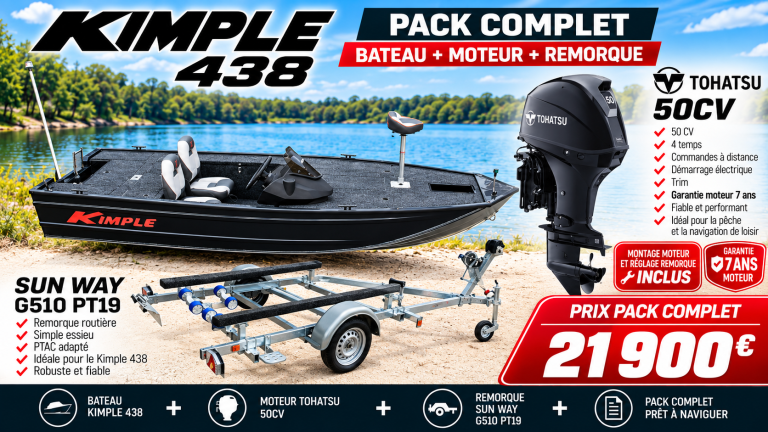 Bateau alu Brema 390 V Pro - Idéal pour le transport et la pêche carnassier