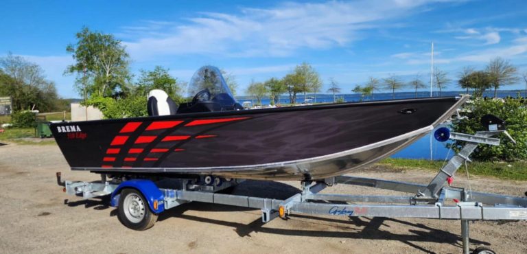 Bateau aluminium Brema - Aménagement confort et pêche à Gastes