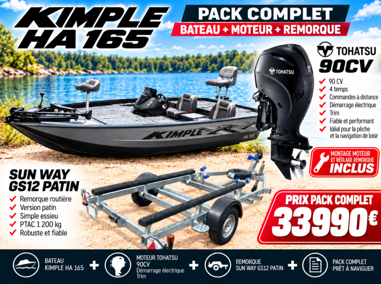 Bateau de pêche Brema 430 V Pro Bass - Coque aluminium soudée haute résistance